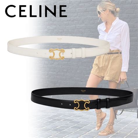 celine belt medium|Celine triomphe belt trend.